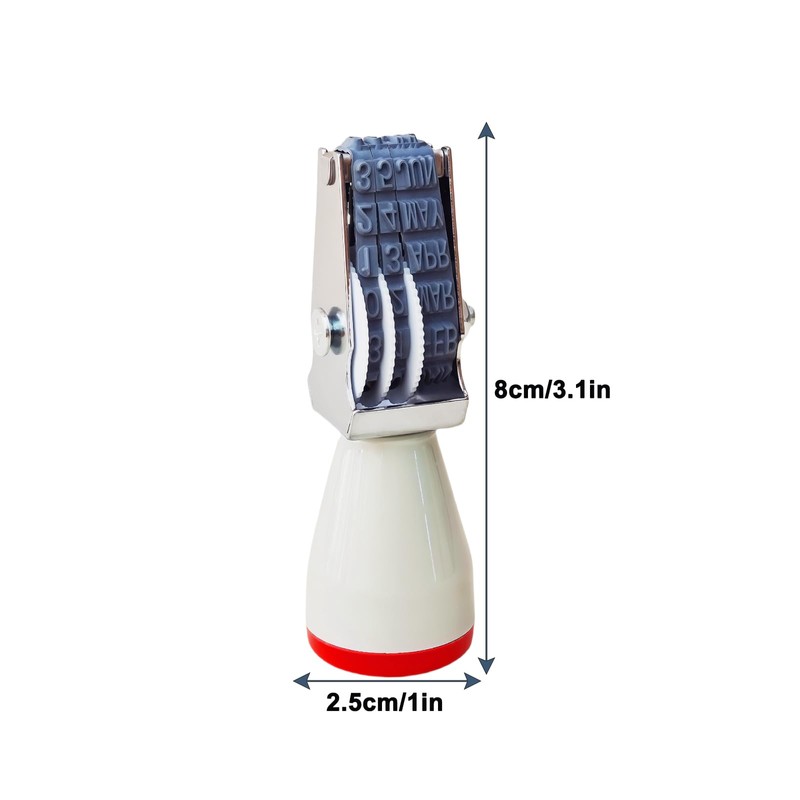 Homvik Egg Date Stamp for Fresh Eggs, Rubber Egg Stamper,