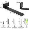 HITOMEN Heavy Duty Floating Shelf Brackets, 8-Inch (1/5'' Thick) Hidden