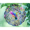 Liberty Flags & Gifts 8 Inch Hummingbird Neon Paint Splotches