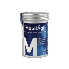 AgilNature MobilAgil 90 Kapseln, 1 Monats-Ration – veganes Chondroitinsulfat, Glucosamin, Ingwer & Vitamin C für Gelenke & Knorpel, Unterstützt Beweglichkeit & Gelenkgesundheit, 100% vegan, Made in Ge