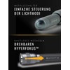 Suprabeam Q2 LED Flashlight, IPx4 Splashproof, Sliding Hyperfocus, Made of