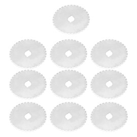 10PCS Rotary Cutter Blades Stainless Steel Sharp Rotary Cutter Replacement for Sewing Fabric Leather Quilting Cutter