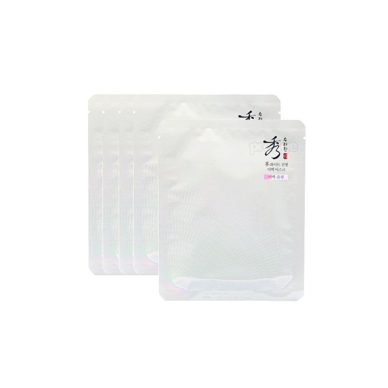Suyuhan 수려한 마스크 5매-수분샘/진생/블랙/미백/워터-선택 Sleek Mask 5 Sheets - Moisture