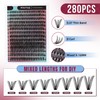 Mayhug DIY Lash Extension Kit 280Pcs Individual Eyelash Extension Kit