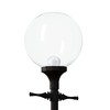 KastLite 12" Clear Acrylic Lamp Post Globe | Smooth Textured