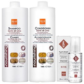 Ever Ego Semi De Lino Shampoo 33.8oz + Conditioner 33.8oz + Fluid 3.38oz
