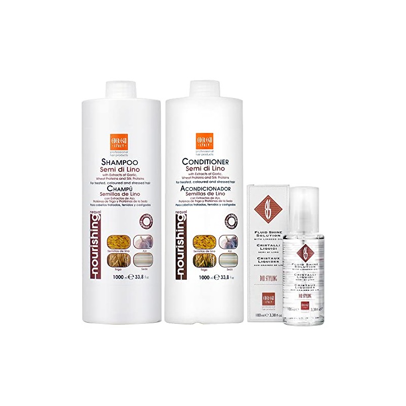 Ever Ego Semi De Lino Shampoo 33.8oz + Conditioner 33.8oz