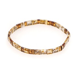 Townshine Tile Bracelet Multicolor Bohemian Style Japan Miyuki Bead Elastic Bracelet for Women