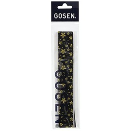 GOSEN Overgrip Japanese Pattern "Flowers" Black x Gold B815BKG