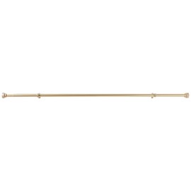 Rod Desyne 100-37-993 Bonnet 1" OD 120-170 inch-Light Gold Single Curtain Rod Set, 120-170"