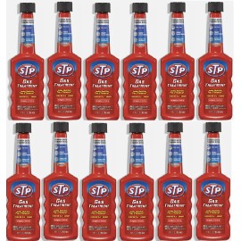 STP Gas Treatment Fuel Intake System Cleaner Bottles 5.25 Fl Oz( 12 Bottle)