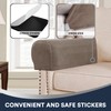 Sofa Armrest Covers Stretch Velvet Plush Arm Covers for Chairs