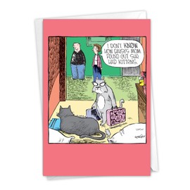 NobleWorks - Funny Cartoon Mother's Day Card - Comic Humor, Mom Notecard with Envelope - Daisy's Mom C8880MDG