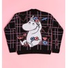 TruffleShuffle Moomin 80th Anniversary in Love Check Black Cardigan