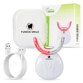 Dispositivo portátil de terapia de luz roja e infrarroja cercana para el confort de las encías y la boca.