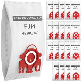 FJM Vacuum Cleaner Bags for Miele - 20 Pack - HEPA AirClean 3D Dust Bags – Fits Compact C1, C2, Complete C1