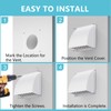 6 Inch Exhaust Vent Cover, HG Power Metal Dryer Vent