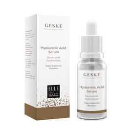 GESKE Hyaluronic Acid Serum Against Dry Skin Face Care Hyaluronic Acid with Triple Structure Anti Ageing Serum Vegan Formula No Animal Testing Complements GESKE SmartAppGuided™ Devices