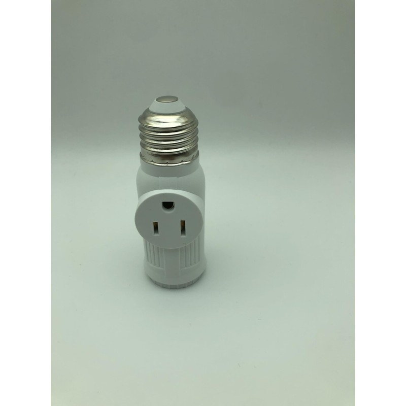 Figame 3 Prong Light Bulb Socket Plug Adapter, Polarized Bulb