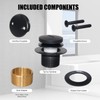 Toe-Kick Bathtub Trim Kit, Matte Black Bathtub Drain, Includes Dual-Hole