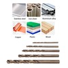 5Pcs Straight Shank Twist Drill Bit HSS 3 4 5