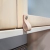 Maniglia in pelle per mobile armadio premium (2 pezzi) (Varo