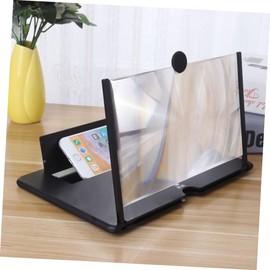 Operitacx handy verstärker Handy Bildschirmvergrößerung Tragbarer Handy-Bildschirmverstärker stereoskopisch Smartphone Telefonständer vlog Videoverstärker für Telefon 3D-Bildschirmlupe Black