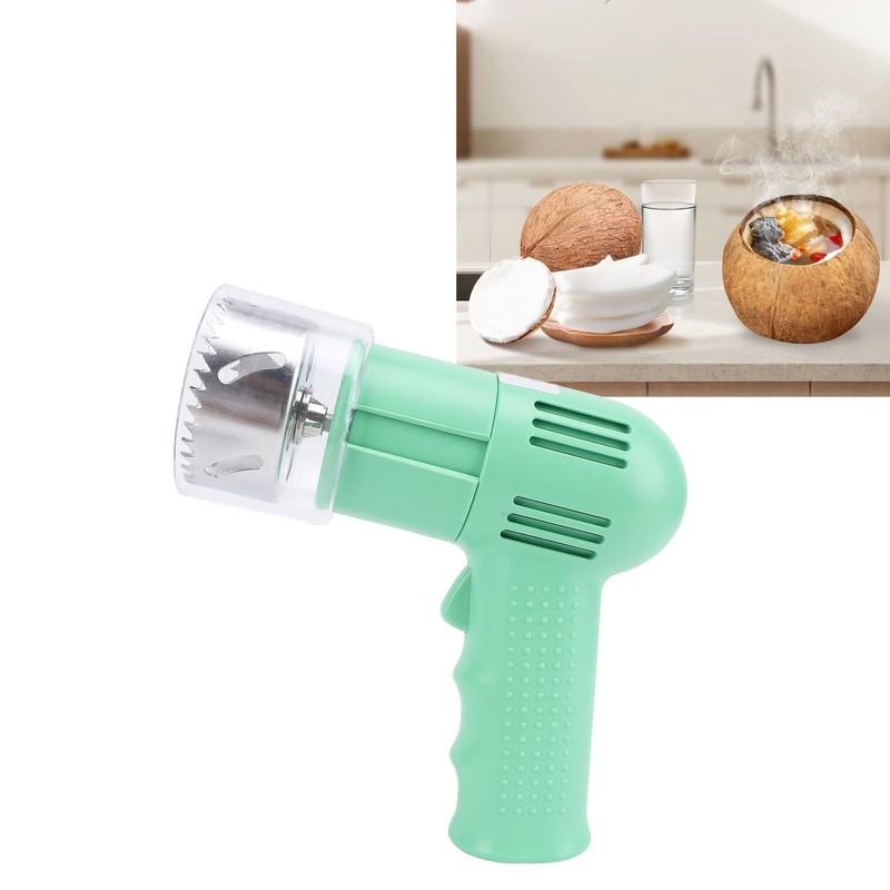 Dpofirs Electric Coconut Opener, Stainless Steel, Automatic, Ideal for Home