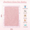 Pro Goleem Fleece Baby Blankets for Girls with 2 Inch