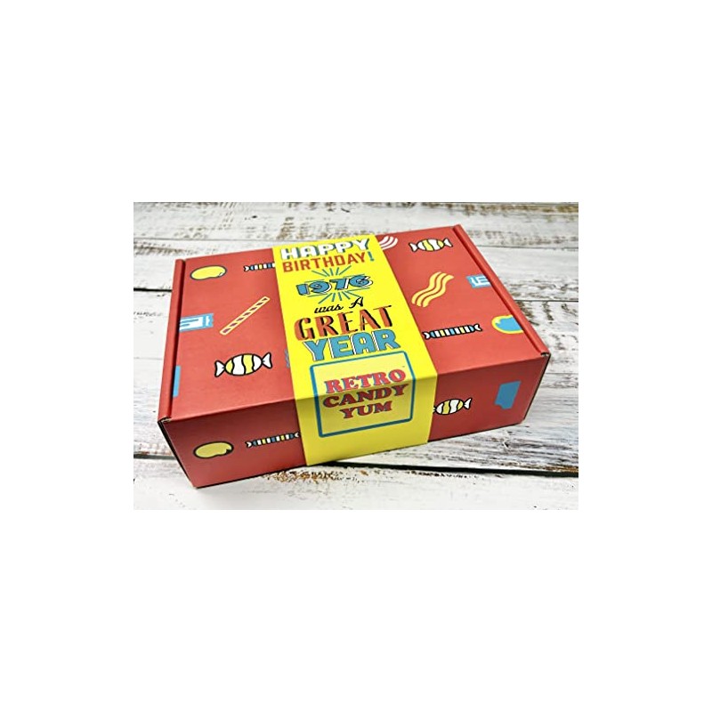 RETRO CANDY YUM ~ 1976 49th Birthday Gift Box Nostalgic