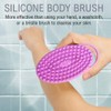 Avilana Exfoliating Silicone Body Scrubber Easy to Clean, Lathers Well,