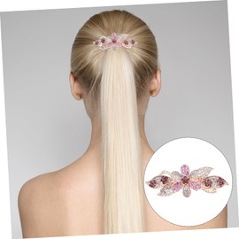 Healvian Luxurious Rhinestone Flower Hair Clips for Women Elegant Spring Hair Accessories for All Hairstyles Durable Design for Ponytails Braids and