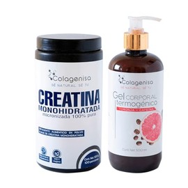 Kit Fuerza  Definición  Creatina Monohidratada  Gel Corporal Termogénico  Energía, Rendimiento y Apariencia de la Piel                                