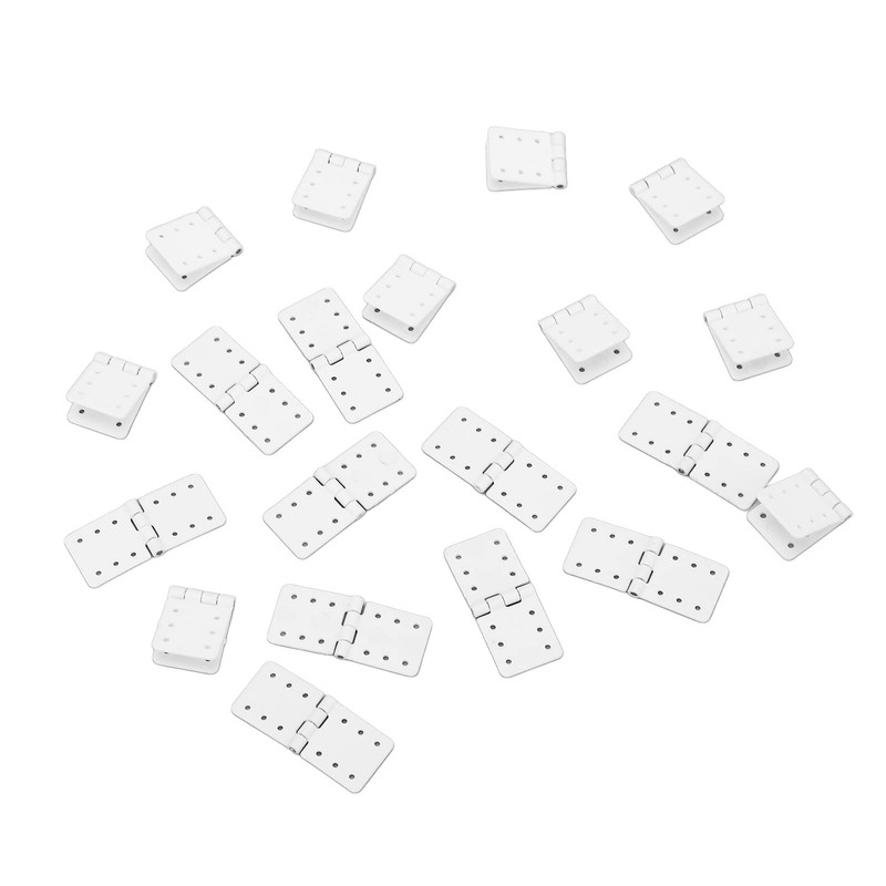 lvifloae 40pcs Rc Aircraft Hinges Pinned Plastic Remote Control Airplane