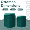 Royal Windsor Round Ottoman with Storage Set of 2,Vanity Stool