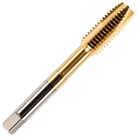 Rennie Tools - M12 x 1.75 Spiral Point Tap HSS M2 Titanium (TiN) Coated 12mm Thread. Metric Hand/Machine Screw Tap Metric Coarse. for Tapping Through Holes