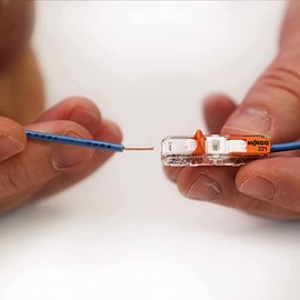 Wago | Conector De Empalme Eléctrico De Palanca In Line, 60 Piezas, 1 Polo, Calibre 0.2–4Mm², 221-2401