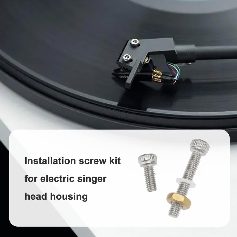 eMagTech 1 Set Turntable Headshell Pickup Assembly Kit Phono Headshell