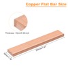 sourcing map Copper Flat Bar, 3/8" Thickness x 1-3/16" Width