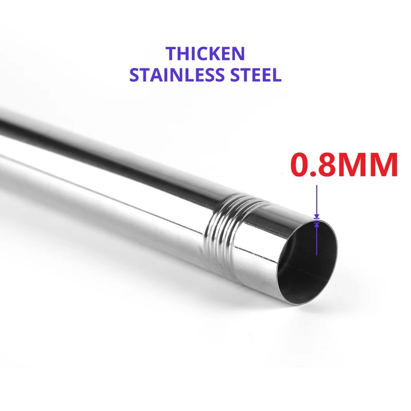 6FT Thickened Flag Pole,Heavy Duty Stainless Steel Flagpole mounting,Rustproof for