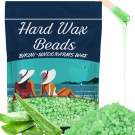 15oz Hard Wax Beads for Hair-Removal - Sukh Green Brazilian Bikini Wax for Women Men Gentle on Skin, Moisturizing,Unisex for Back, Legs, Armpit, Bikini Line, Arms, Body