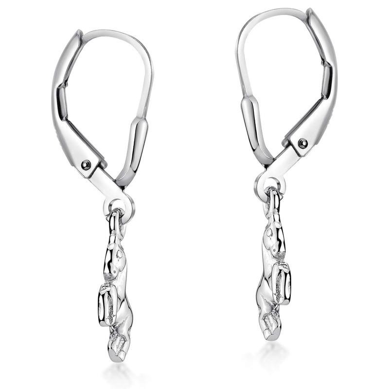 MATERIA by Matthias Wagner Girls' Earrings Silver 925 with Horse