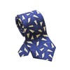 Josh Bach Men's Paper Airplanes Silk Necktie Blue, Made in