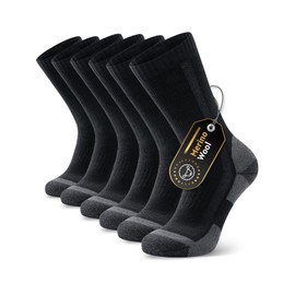 Ruixue Merino Wandersocken Herren & Damen, Outdoor Socken Trekkingsocken, Merinowolle Sportsocken Laufsocken Sneakersocken für Herren, Damen & Kinder[3 Paar]