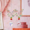 KBRPEY Wind Chime Butterfly Shape Love Heart Design Craft Glitter