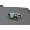 K KOUOKU Ancient Reminder Natural Opal 0pal Ring, Platinum Plated