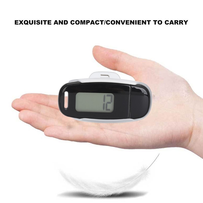Step Counter Large LCD Screen USB Rechargeable Accurate Portable Lightweight
