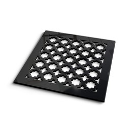 SABA Home Decor Black Mirror Vent Cover - Limited Edition Air Wall Register 6 x 6 Duct Opening (8 x 8 Overall) Acrylic Fiberglass Grille for Walls and Ceilings NOT for Floor USE, Venetian