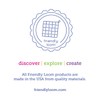 Friendly Loom 7" Potholder Kit Green Metal Loom and Bright