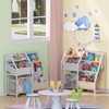 Kids Bookshelf and Toy Storage Organizer - 3 Tier Book
